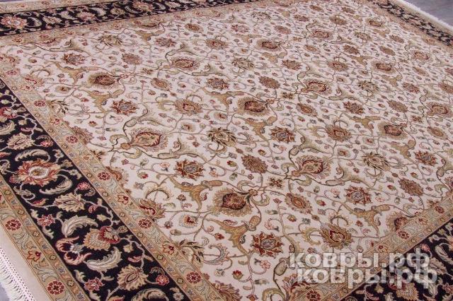 ковер ручной работы Индийский ковер ручной работы из шелка и шерсти Agra (Агра) 2.77x3.71 — фото 2