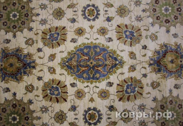 ковер ручной работы Шелковый Афганский ковер ручной работы Сhoubi (Чуби) 3.6x2.47 — фото 2