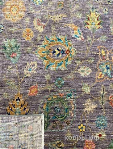 ковер ручной работы Шелковый Афганский ковер ручной работы Сhoubi (Чуби файн) 4.24x2.99 — фото 4