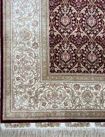 ковер ручной работы Шелковый Китайский ковер ручной работы 1.26x1.86 — фото 2