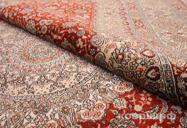 ковер ручной работы Шелковый Китайский ковер ручной работы 1.82x1.24 — фото 3