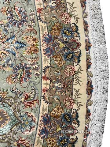 ковер ручной работы Иранский ковер ручной работы из шелка и шерсти Tabriz (Табриз) 5x5 — фото 2