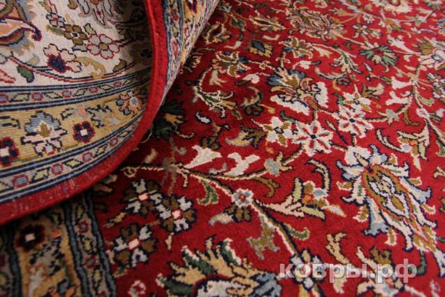 ковер ручной работы Шелковый Индийский ковер ручной работы Kashmir (Кашмир Авшан) 3.97x3.11 — фото 3