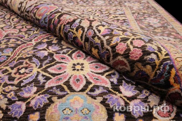 ковер ручной работы Индийский ковер ручной работы из шелка и шерсти Agra (Агра) 2.39x1.72 — фото 3