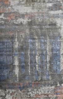 Индийский ковер ручной работы из шелка и шерсти 3.66x5.47