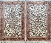 Шелковый Индийский ковер ручной работы Kashmir (Кашмир)  1.3x0.8