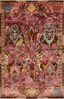 Шелковый Афганский ковер ручной работы Bidjar (Биджар) 2.94x1.98