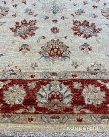 ковер ручной работы Афганский ковер ручной работы из шелка и шерсти Сhoubi Ziegler (Чуби зиглер) 2.02x1.55 — фото 3