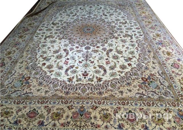 ковер ручной работы Иранский ковер ручной работы Исфахан 3.0x4.2м — фото 2