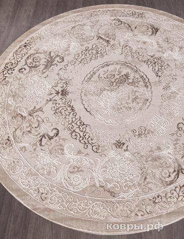 ковер KARMEN HALI ARMINA 03701A BROWN / BROWN Круг — фото 2