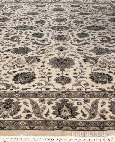 ковер ручной работы Шелковый Индийский ковер ручной работы Agra (Агра) 4.34x3.12 — фото 4