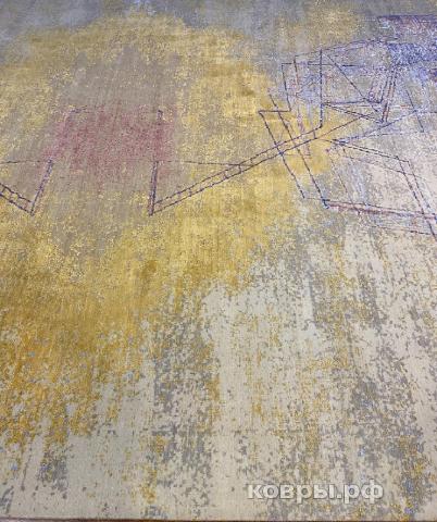 ковер ручной работы Индийский ковер ручной работы из шелка и шерсти 4.58x3.67 — фото 2