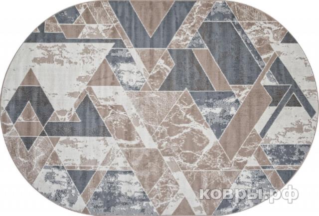 ковер Ковер Современный MERINOS SIERRA F354 BEIGE-BLUE Овал