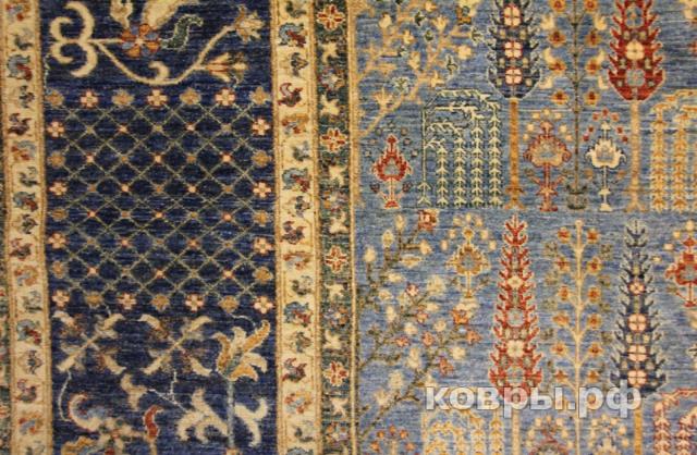 ковер ручной работы Шелковый Афганский ковер ручной работы Сhoubi (Чуби) 5.2x3.62 — фото 6