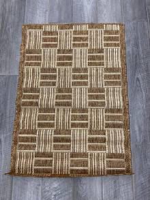 Коврик № 1277,светло-коричневый,размер 0,7 на 1,19 метра