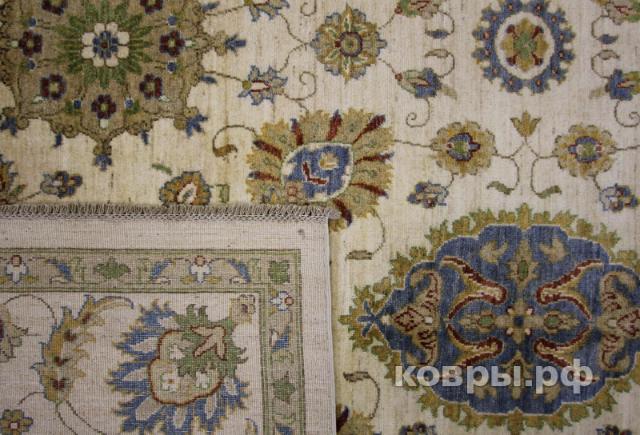 ковер ручной работы Шелковый Афганский ковер ручной работы Сhoubi (Чуби) 3.6x2.47 — фото 3