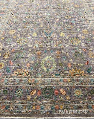 ковер ручной работы Шелковый Афганский ковер ручной работы Сhoubi (Чуби файн) 4.24x2.99 — фото 5