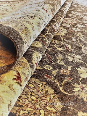 ковер ручной работы Афганский ковер ручной работы из шелка и шерсти Сhoubi Ziegler (Чуби зиглер) 3.04x2.54 — фото 3