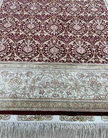 ковер ручной работы Шелковый Китайский ковер ручной работы 1.26x1.86 — фото 3