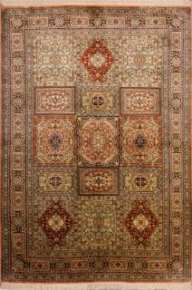 Шелковый Индийский ковер ручной работы Kashmir (Кашмир) 1.86x1.28