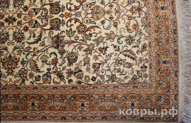 ковер ручной работы Шелковый Индийский ковер ручной работы Kashmir (Кашмир)  1.3x0.8 — фото 2