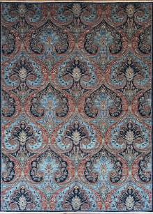 Шелковый Афганский ковер ручной работы Сhoubi (Чуби) 3.65x2.66