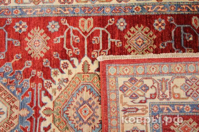 ковер ручной работы Шелковый Афганский ковер ручной работы Kazakh (Казах) 1.85x1.26 — фото 3