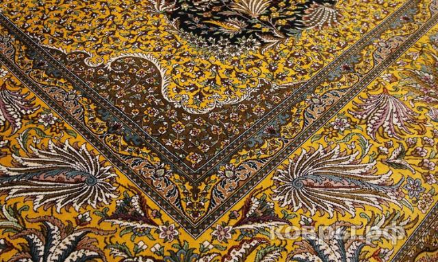 ковер ручной работы Шелковый Китайский ковер ручной работы Hereke (Хереке) 3.2x2.52 — фото 7