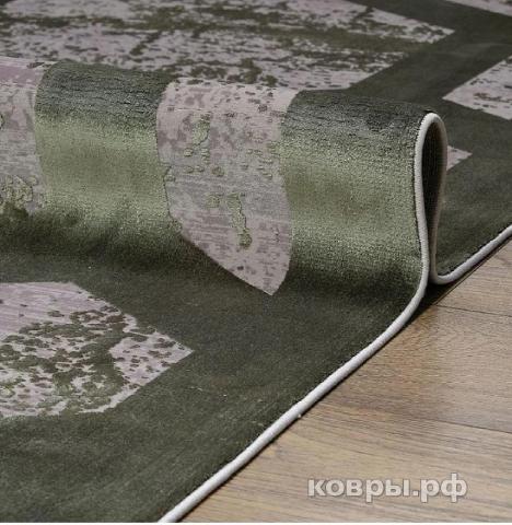 ковер Ковер Milat Olimpos M570S SH_GRAY / D_GREEN овал — фото 2