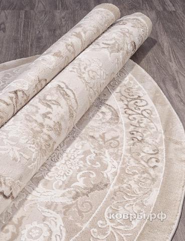 ковер KARMEN HALI ARMINA 03701A BROWN / BROWN Круг — фото 3