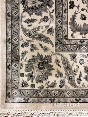 ковер ручной работы Шелковый Индийский ковер ручной работы Agra (Агра) 4.34x3.12 — фото 5