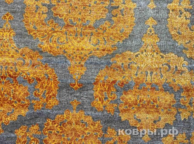 ковер ручной работы Индийский ковер ручной работы из шелка и шерсти 3.8x2.73 — фото 3