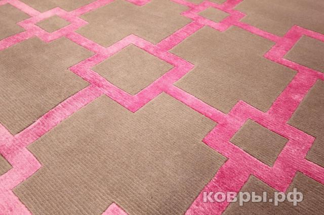 ковер ручной работы Индийский ковер ручной работы из шелка и шерсти 2.93x1.99 — фото 3