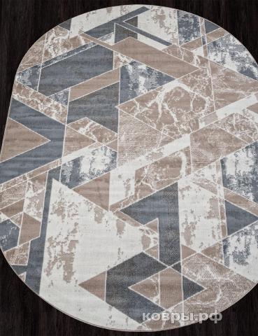 ковер Ковер MERINOS SIERRA F354 BEIGE-BLUE Овал — фото 2