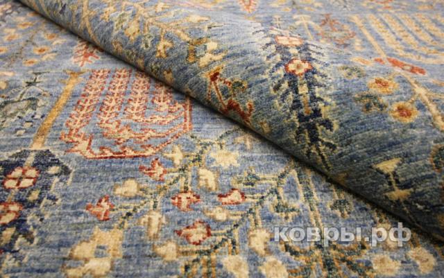 ковер ручной работы Шелковый Афганский ковер ручной работы Сhoubi (Чуби) 5.2x3.62 — фото 7