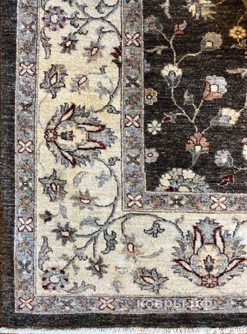 ковер ручной работы Афганский ковер ручной работы из шелка и шерсти Сhoubi Ziegler (Чуби зиглер) 3.04x2.54 — фото 4