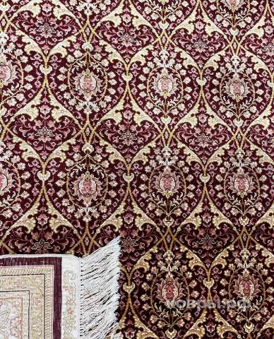 ковер ручной работы Шелковый Китайский ковер ручной работы 1.26x1.86 — фото 4