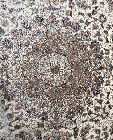 ковер ручной работы Иранский ковер ручной работы из шелка и шерсти Tabriz (Табриз) 5x5 — фото 4