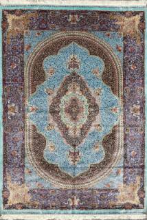 Шелковый Иранский ковер ручной работы Qum (Кум) 2.92x1.98