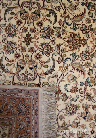 ковер ручной работы Шелковый Индийский ковер ручной работы Kashmir (Кашмир)  1.3x0.8 — фото 3