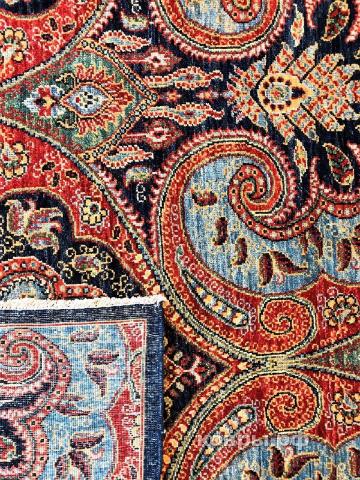 ковер ручной работы Шелковый Афганский ковер ручной работы Сhoubi (Чуби) 3.65x2.66 — фото 2