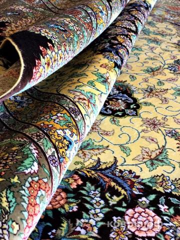 ковер ручной работы Шелковый Китайский ковер ручной работы Hereke (Хереке) 2x1.41 — фото 3