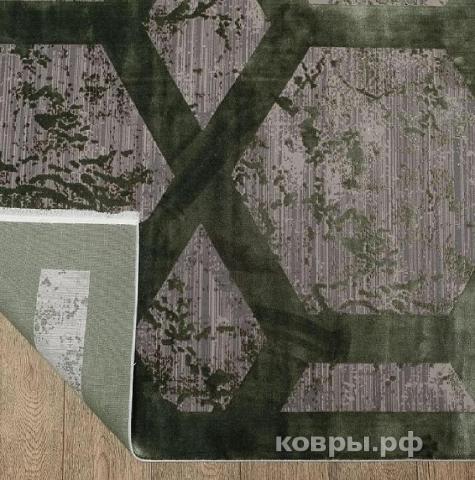 ковер Ковер Milat Olimpos M570S SH_GRAY / D_GREEN овал — фото 3