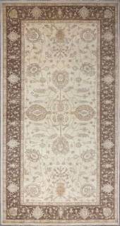 Шелковый Афганский ковер ручной работы Сhoubi Ziegler (Чуби зиглер) 3.86x1.95