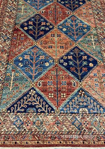 ковер ручной работы Шелковый Афганский ковер ручной работы Сhoubi (Чуби) 2.44x1.52 — фото 2