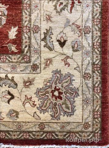 ковер ручной работы Шерстяной Афганский ковер ручной работы Сhoubi Ziegler (Чуби зиглер) 4.29x3.06 — фото 2