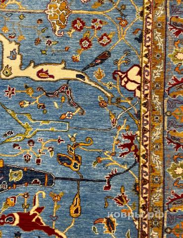 ковер ручной работы Шелковый Афганский ковер ручной работы Bidjar (Биджар) 3.58x2.72 — фото 6