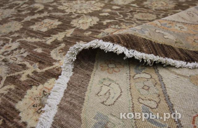 ковер ручной работы Шелковый Афганский ковер ручной работы Сhoubi (Чуби) 4.37x4.38 — фото 5