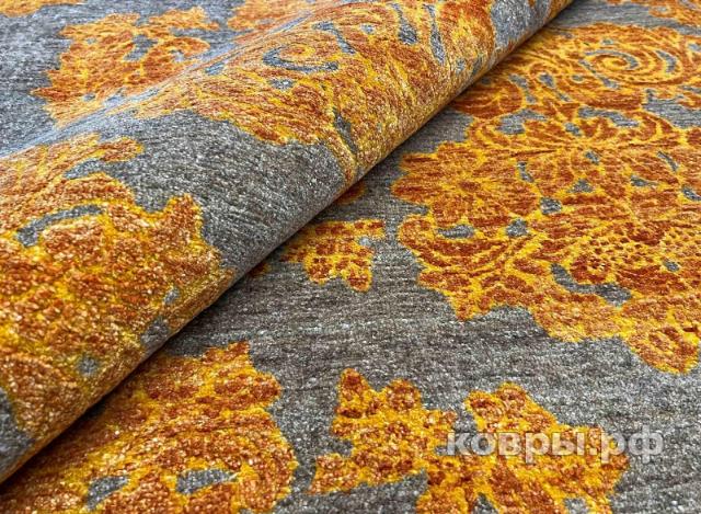 ковер ручной работы Индийский ковер ручной работы из шелка и шерсти 3.8x2.73 — фото 5