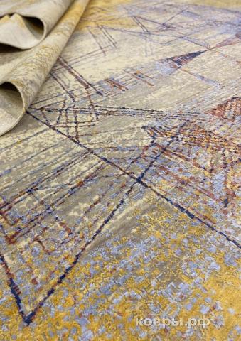 ковер ручной работы Индийский ковер ручной работы из шелка и шерсти 4.58x3.67 — фото 5
